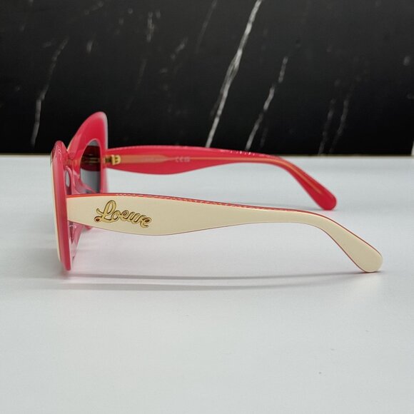 NEW LOEWE LW40140U 59A WOMEN SUNGLASSES BLACK CAT EYE LOEWE EYEWEAR - Picture 8 of 11